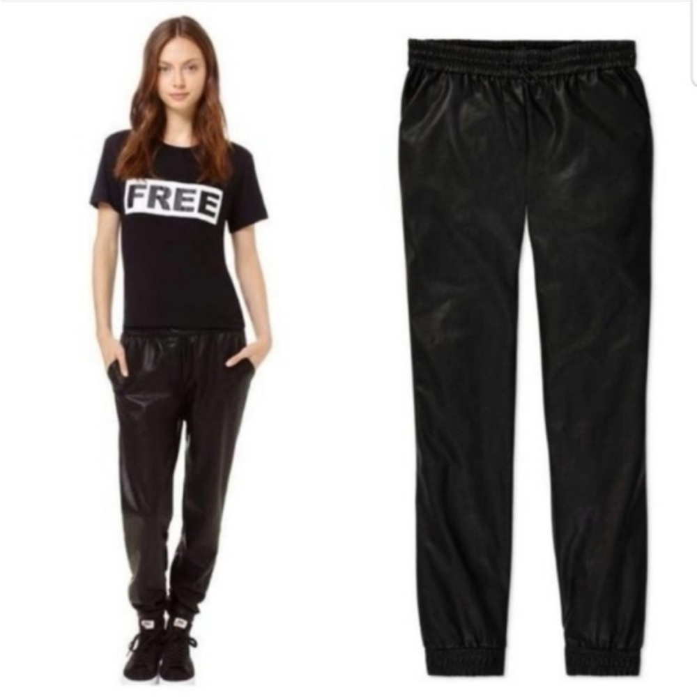 Aritzia Wilfred Schiffer Faux Leather Jogger Pant